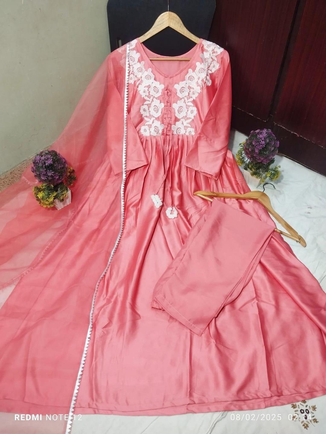 Designer Wear 3 Pcs Women's Stitched Embroidered Suit
